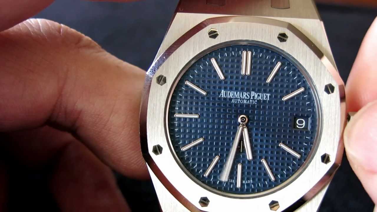 how to change time on audemars piguet royal oak