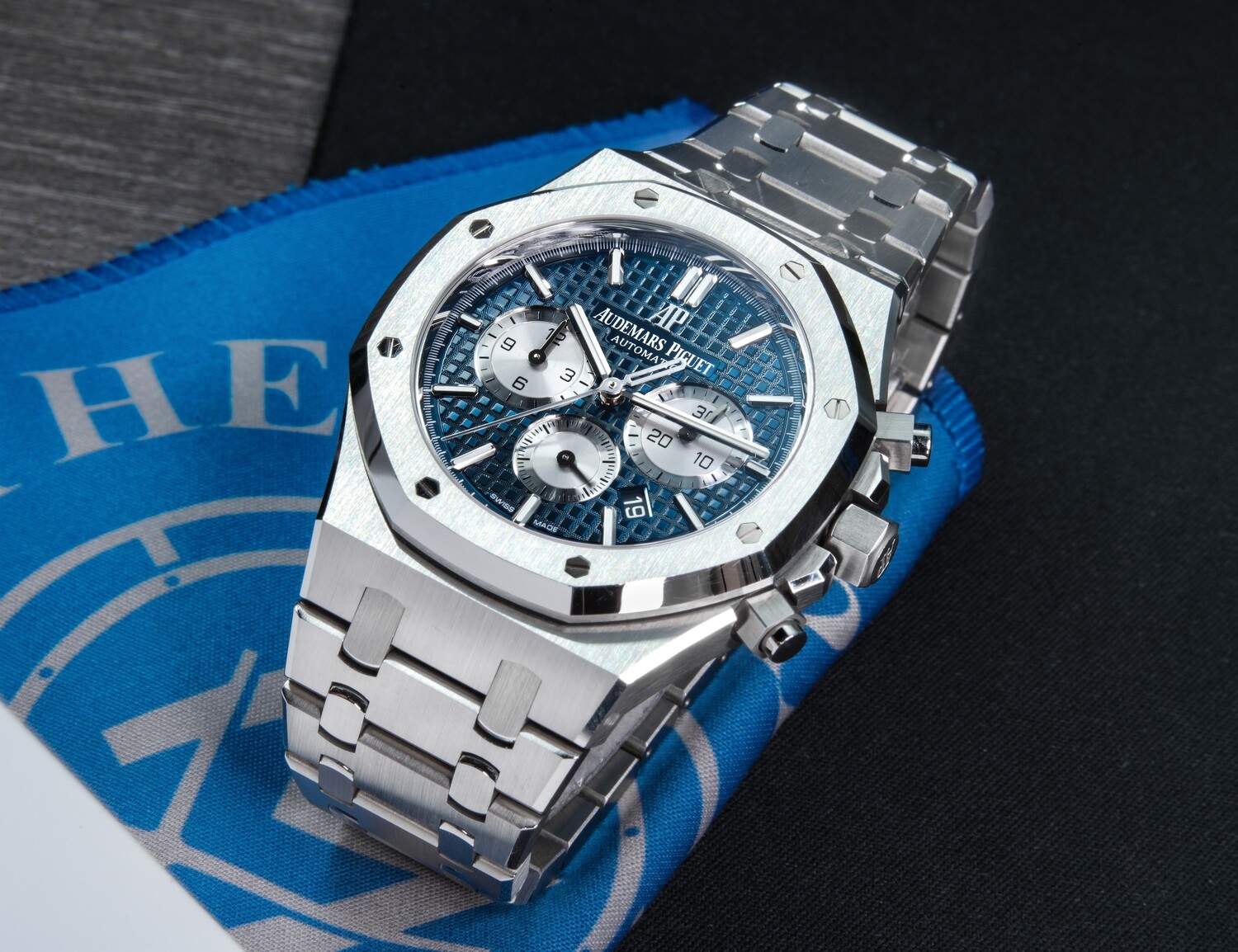 audemars piguet royal oak chronograph blue dial price