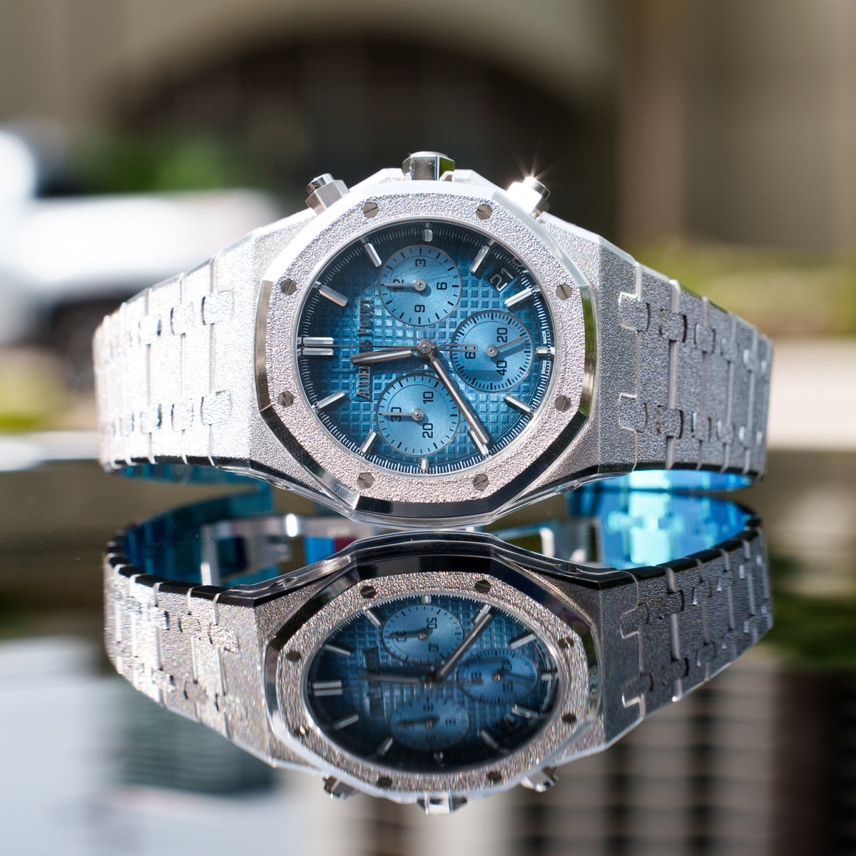 audemars piguet royal oak chronograph blue dial 2023