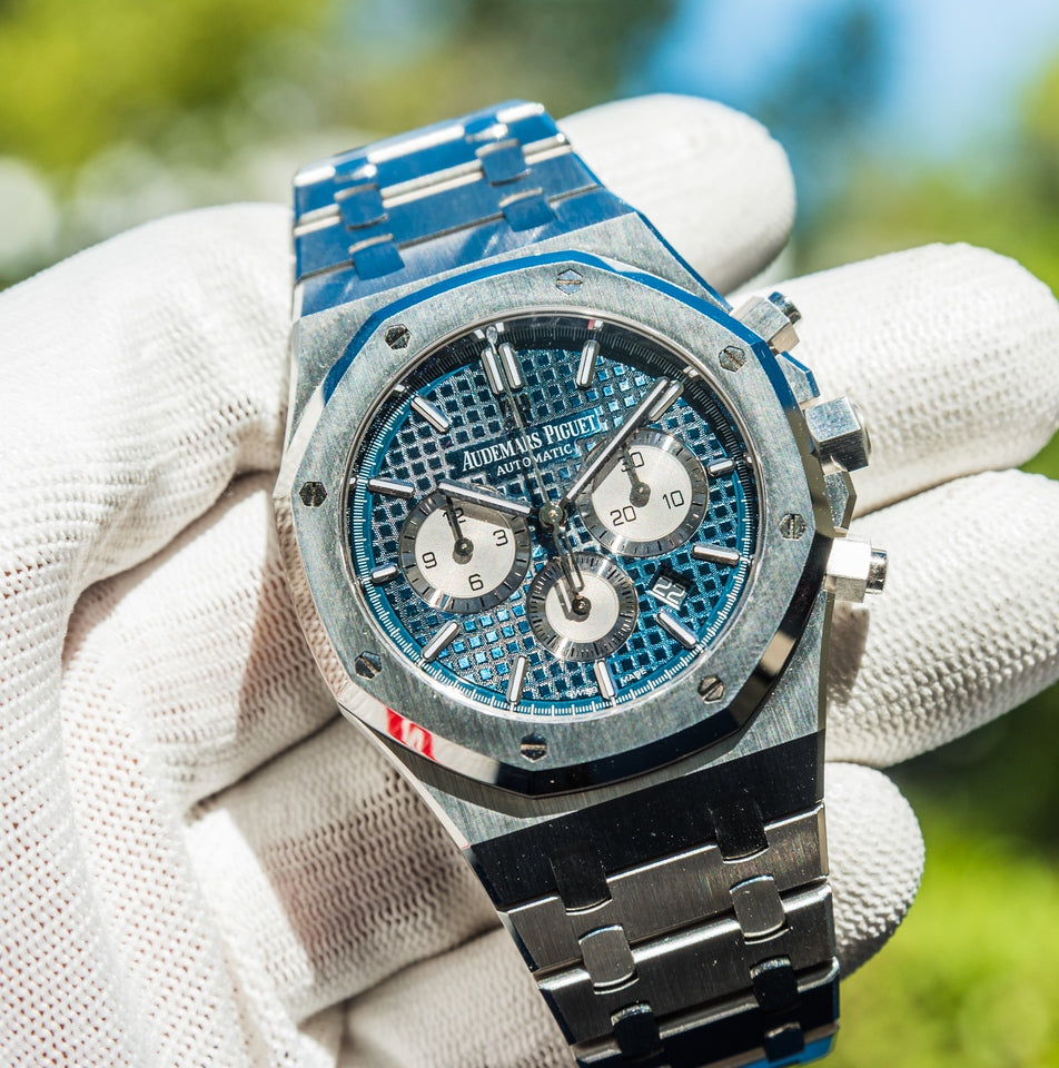 audemars piguet royal oak blue face price