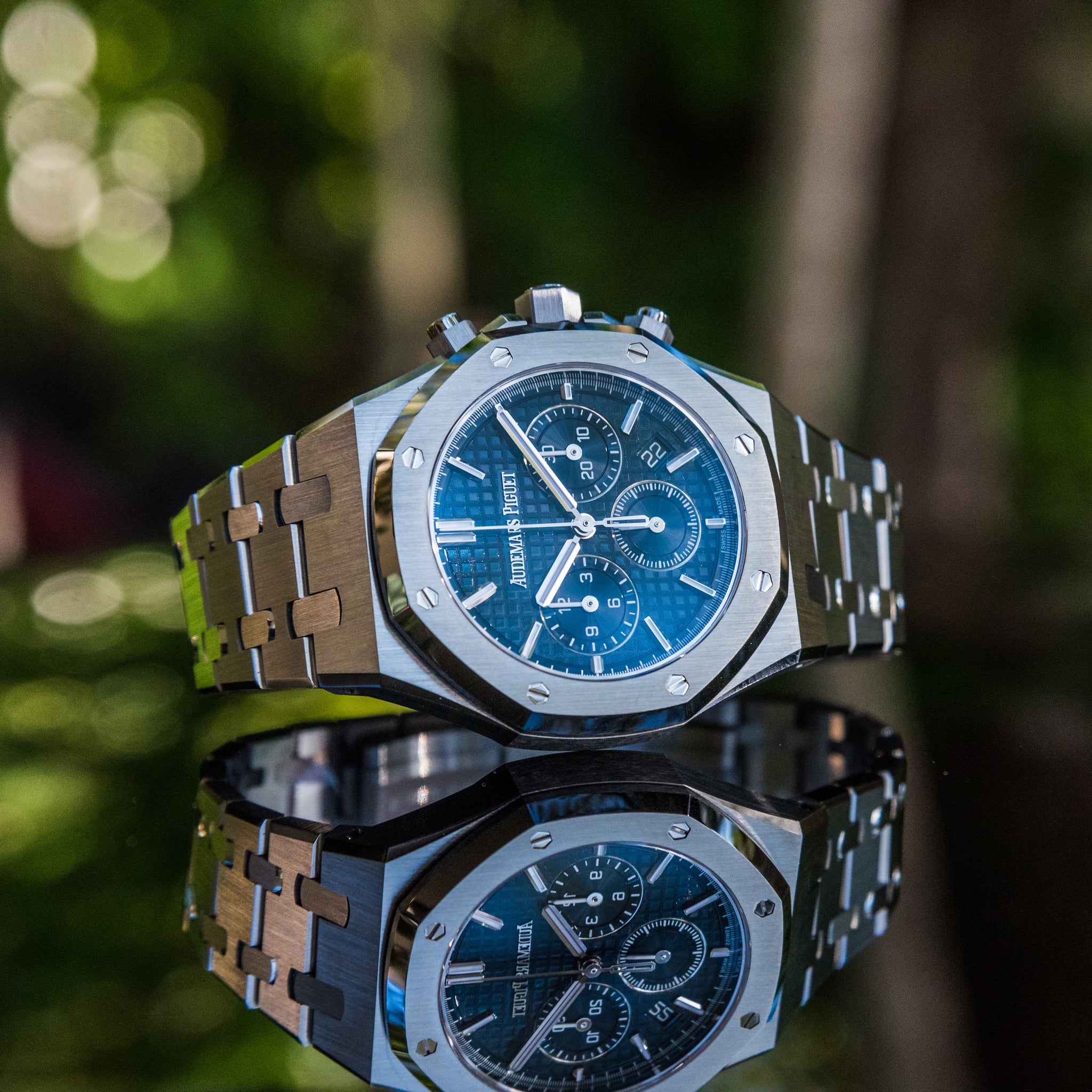 audemars piguet royal oak chronograph blue dial 2023