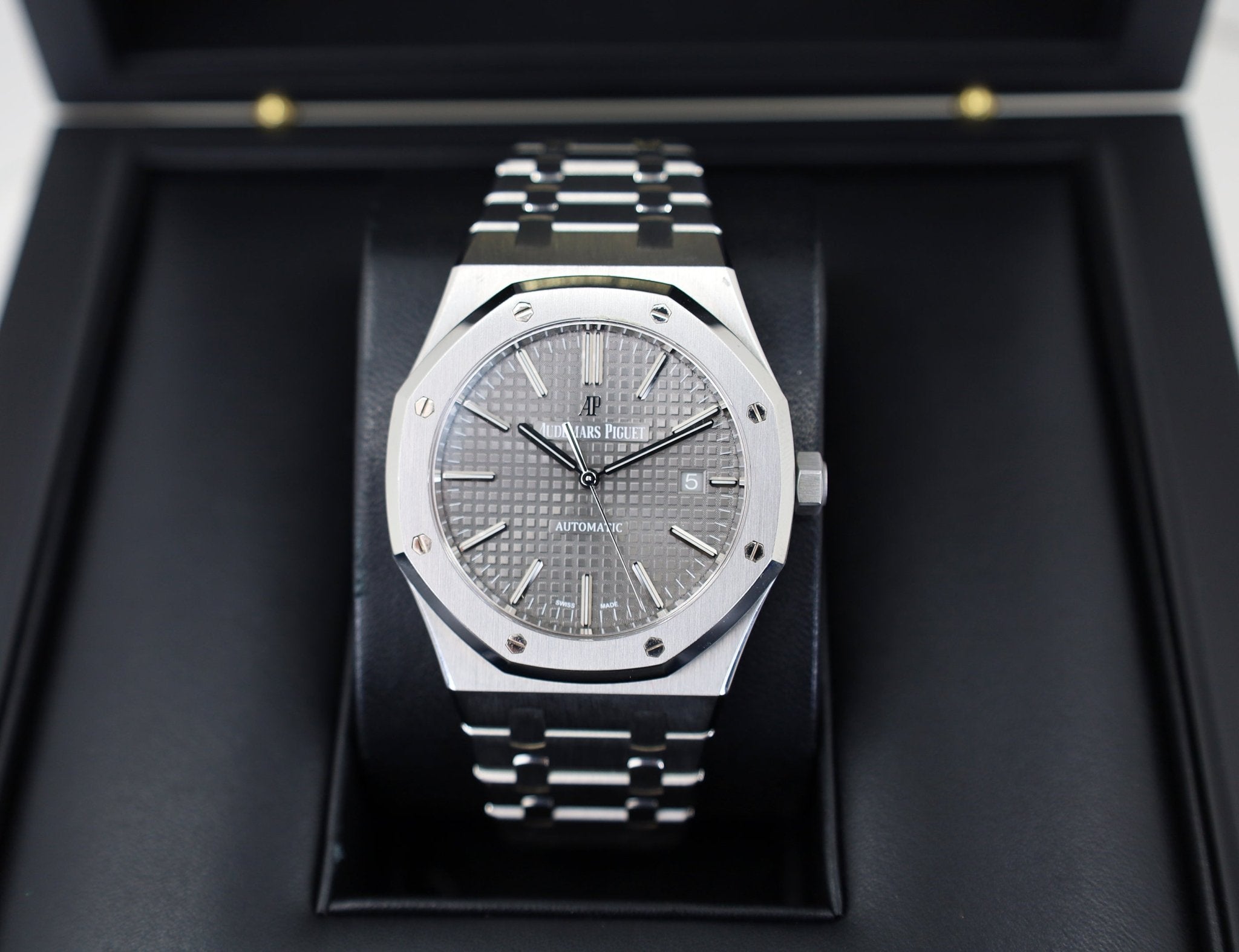 audemars piguet royal oak grey dial