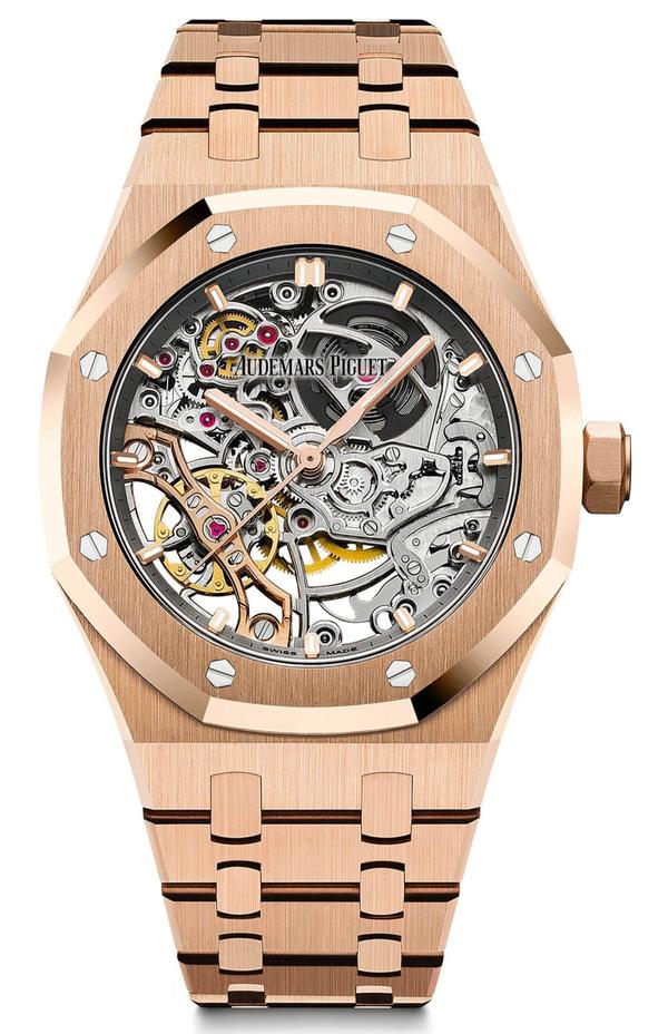 Explore the Audemars Piguet Royal Oak Skeleton Rose Gold Watch Collection