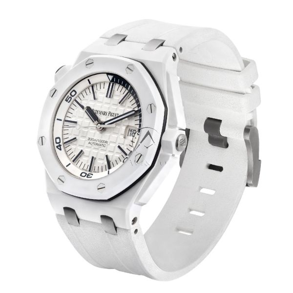 Explore the Audemars Piguet Royal Oak Offshore Diver with White Dial