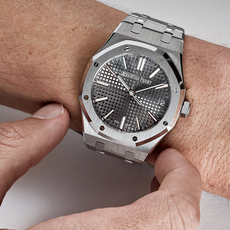 audemars piguet royal oak grey dial